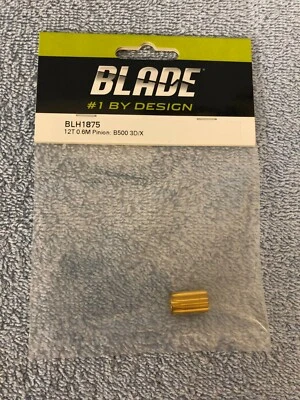 Blade 500 3D and 500X Helicopters 12 Tooth 0.6M  Pinion Gear  BLH1875 - Image 1 of 2