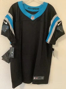 Nike NFL Herren On Field Authentic Carolina Phanters Schwarz Trikot Blank - Gr. 48 Neu mit Etikett - Bild 1 von 10