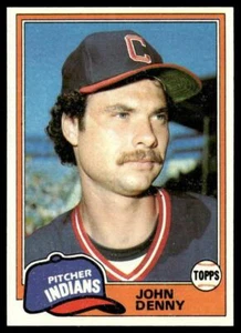 Tarjeta de béisbol John Denny 1981 Topps #122 Cleveland Indians - Imagen 1 de 2