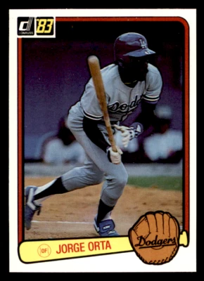 1983 Donruss Jorge Orta   Set Break! #388 Los Angeles Dodgers - Image 1 of 2