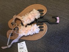 Girls Pink Ruffle Sandles - Size 3 SNR  - BRAND NEW WITH TAGS!!!