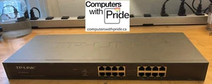 TP-LINK TL-SG1016 Ver: 6.1 16-Port Gigabit Rackmount Switch - Picture 1 of 6