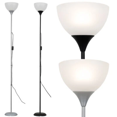 Standard Floor Lamp Uplighter Standing Living Room Tall Light LED Modern Base - Image 1 of 4