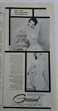 1953 women's Gossard Basque Flair bra secret panel girdle vintage fashion ad