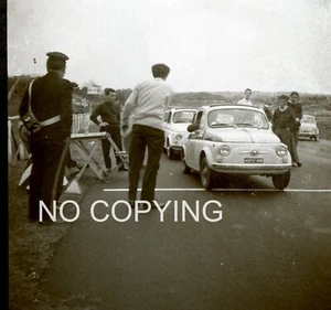 FIAT 650 MAYBE ABARTH X2 60MM ORIGINAL PHOTOGRAPH NEGATIVES RACING - Picture 1 of 5