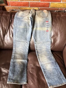 Pantalones de mezclilla ajustados Levi’s 511 azul claro suave talla 29 X 32 elásticos Distress - Imagen 1 de 24