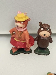 Marx Tinykins Hanna-Barbera Miniatures Yogi Bear Boo Boo Cindy Bear - Picture 1 of 6