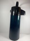 Vintage Pump-Pot Air Pot Coffee Green Blue Color Changing 1.9 Liter W/ Box