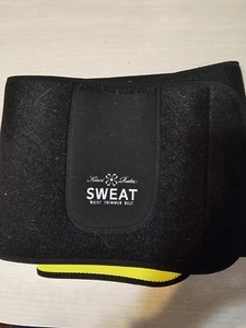 Men Women Waist Trimmer Belt Sweat Wrap Tummy Control Stomach Fat Burner M - Picture 1 of 4