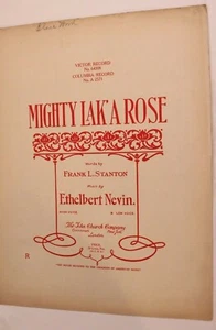 Mighty Laka Rose Sheet Music Frank L Stanton 1901 - Picture 1 of 2