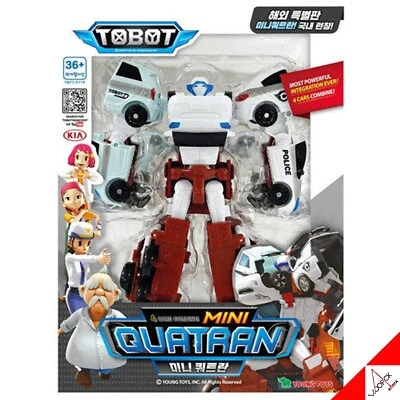 TOBOT V 2023 Mini QUATRAN 4-Cars Combine Integration Transformer Robot Kids Toy - Image 1 of 4