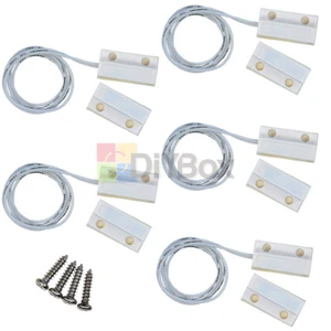 5PCS MC-38 N/C Door Window Contact Sensor Magnetic Switch for Home Alarm System - Picture 1 of 9