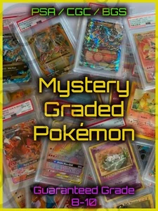 Mystery Graded Pokémon Card - PSA / CGC / BGS - Random TCG Slab - or Other - Picture 1 of 1