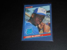 1986 Donruss #28 FRED MCGRIFF RC Rookie! BLUE JAYS! HOF!