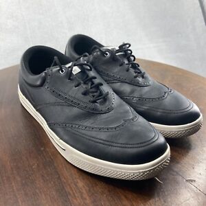 Nike Lunar Swingtip Golf Shoes Black/White Men's 12 533092-001 Spikeless