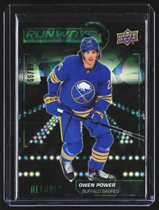 2022-23 allure owen power runways green /99 #RW-5 Rookie RC - Picture 1 of 3