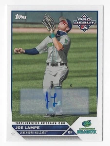2023 Topps Pro Debut #PD-5 Joe Lámpara Auto ~ Lynchburg Hillcats - Imagen 1 de 2