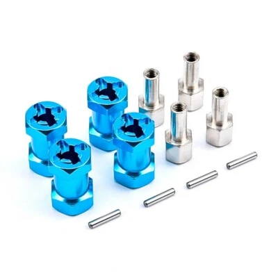 4Pcs 12mm to 25mm Wheel Hex Hub Adapter Extension For 1/10 RC Crawler Scx10 D90 - Image 1 of 4