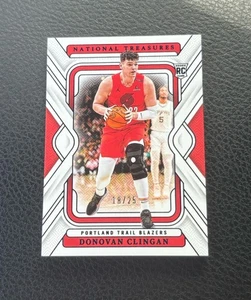 DONOVAN CLINGAN 2024-25 NATIONAL TREASURES ROOKIE ROYAL BLAZERS RC /25 - Picture 1 of 1