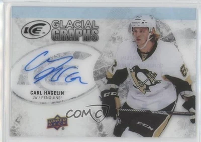 2016-17 Upper Deck Ice Glacial Graphs Carl Hagelin #GG-CH Auto - Image 1 of 2