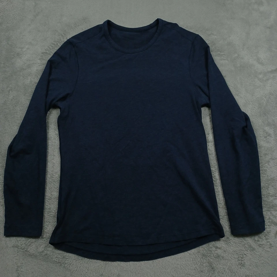 Top Lululemon para mujer 8 azul ropa deportiva yoga informal manga larga Foto 1 de 4