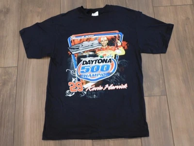 Kevin Harvick Daytona 500 Champion Shirt Mens Black NASCAR Racing 2007 Tee - Image 1 of 4