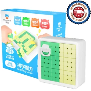 Monster Spelling Cube - 3x3 (verde e giallo) - Foto 1 di 21