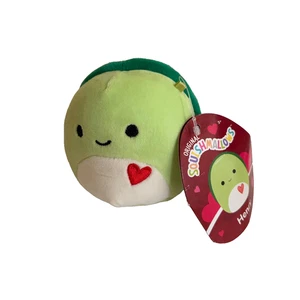 Squishmallow Henry the Turtle Push Stuffed Animal 3" Green Valentine's Day NWT - Picture 1 of 8