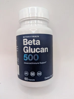 Beta Glucan 500 60 Cápsulas Better Way Salud Apoyo Inmunológico Betterway 06/2029 Foto 1 de 4