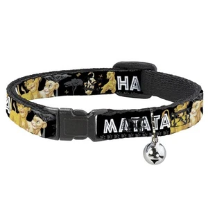 Cat Collar Breakaway Lion King Simba Nala Hakuna Matata, Multicolor, 1/2" Wid... - Picture 1 of 4