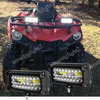 7"Inch 24000LM LED Work Light Bar Pods Spot Driving Lamp fit Can-am Polaris ATV - Image 1 of 4