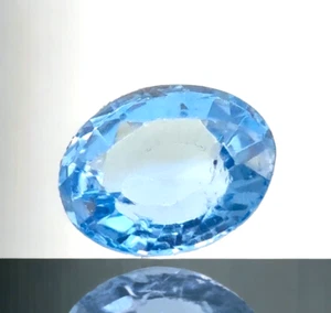 Piedra preciosa suelta de corte ovalado aguamarina natural de 4,76 quilates AG70 - Imagen 1 de 4