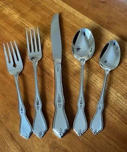 Oneida MORNING BLOSSOM Burnished Stainless Flatware - Choice - Picture 1 of 16