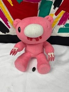 Vtg Y2K Pink Gloomy Bear 11” Plush Stuffed Animal Mori Chack AS IS Bloody Mouth - Picture 1 of 6