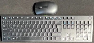 Dell Wireless BT Keyboard and Mouse Combo / Black / KM636-BK-LTN / VF5YR - Picture 1 of 8