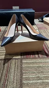 100% Authentic Christian Louboutin Women’s Dark Brown Pointed Toe Pump Heels 39 - Picture 1 of 11