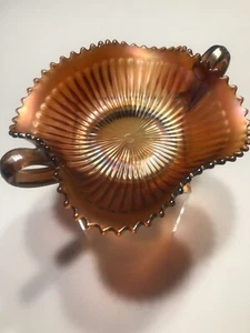 L G Wright Northwood Marigold Carnival Crimped Edge Basket - Picture 1 of 7