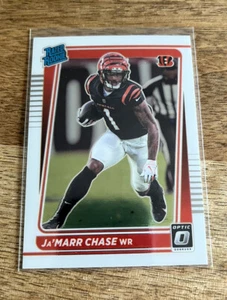 Donruss Optic Rated Rookies 2021 #207 Ja'Marr Chase - Cincinnati Bengals - Imagen 1 de 2
