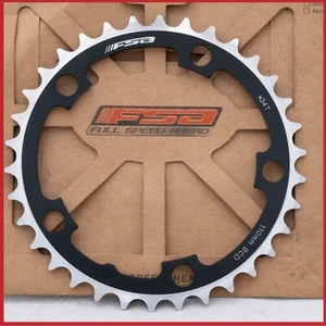NOS FSA CHAINRING 34T 110 9 SPEED ROAD RACING BIKE BICYCLE OLD INNER BLACK - Picture 1 of 3
