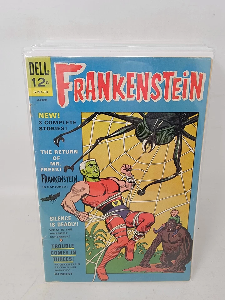 Frankenstein #4 1967 Dell Edad de Bronce 7,0 Foto 1 de 1