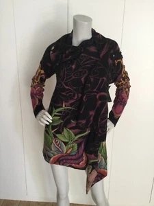 Ed Hardy by Christian Audigier Knit Poncho Cardigan Size S - Picture 1 of 12