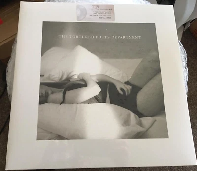 Taylor Swift The Tortured Poets Department Phantom Clear Vinyl LP The Manuscript - Image 1 of 3