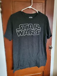 Camiseta para hombre Star Wars L gris oscuro algodón poliéster - Imagen 1 de 4