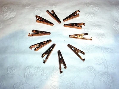 MULLER MODEL 30-C MINI-GATOR CLIPS  SET (10)  COPPER NEW - Image 1 of 4