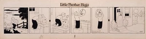 LITTLE BROTHER HUGO Comic Strip Original Art 30.10.1949 FRANK KING Halloween - Bild 1 von 15