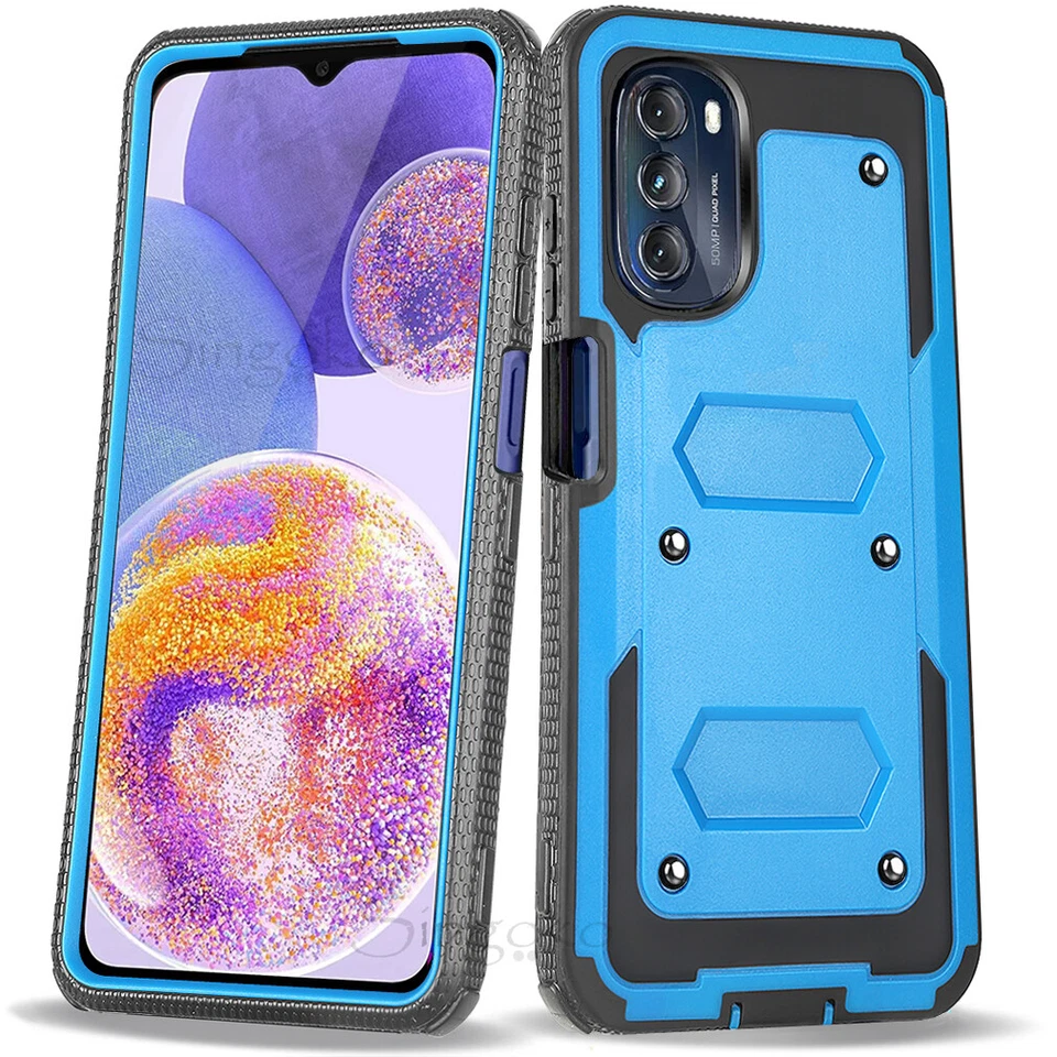 Funda Carcasa Teléfono RESISTENTE RESISTENTE HÍBRIDA REFINADA ARMADURA + PROTECTOR DE PANTALLA CONSTRUIDO Foto 1 de 4