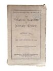 RARE 1873 UNITARIAN UNIVERSALIST Religious Magazine Monthly Review John Morison