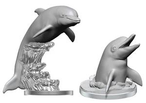 Pathfinder Battles cortes profundos - delfines - sin pintar - Imagen 1 de 1
