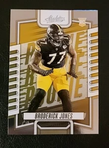 2023 Panini Absolute Football Broderick Jones Rookie RC Pittsburgh Steelers #151 - Picture 1 of 2