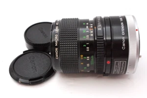 MINT Canon Vintage nFD Macro 50 mm f3.5 Lens WITH EXTENSION TUBE - Picture 1 of 3